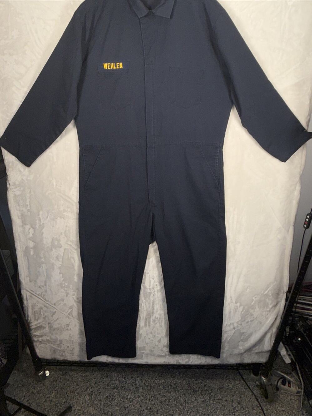 GCA Softwear For Hardwear Blue Zipped Snap Uniform Workwear Coveralls Size 48RG.